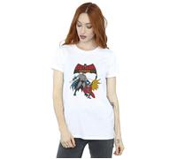 DC Comics Women's Batman & Robin Cotton Boyfriend T-Shirt in White | Size: Small DC Comics White S
