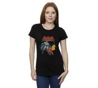 DC Comics Women's Batman & Robin Cotton T-Shirt in Black | Size: 2XL DC Comics Black 2XL