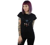 DC Comics Women's Batman Shadow Bats Cotton T-Shirt in Black | Size: Small DC Comics Black S