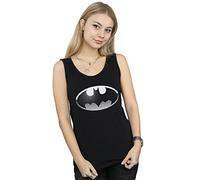 DC Comics Women's Batman Spot Logo Vest Medium Black