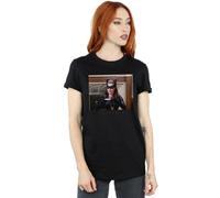 DC Comics Women's Batman TV Series Catwoman Photo Cotton Boyfriend T-Shirt in Black | Size: XL DC Comics Black XL