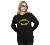 DC Comics Women's Batman TV Series Distressed Logo Sweatshirt in Black | Size: XL DC Comics Black XL