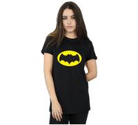 DC Comics Women's Batman TV Series Logo Cotton Boyfriend T-Shirt in Black | Size: 2XL DC Comics Black 2XL