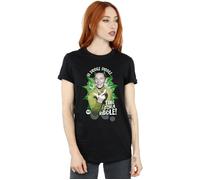 DC Comics Women's Batman TV Series The Riddler Time for a Riddle Cotton Boyfriend T-Shirt in Black | Size: Small DC Comics Black S