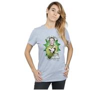 DC Comics Women's Batman TV Series The Riddler Time for a Riddle Cotton Boyfriend T-Shirt in Grey | Size: XL DC Comics Grey XL