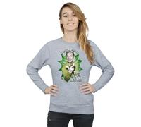 DC Comics Women's Batman TV Series The Riddler Time for a Riddle Sweatshirt in Grey | Size: Medium DC Comics Grey M
