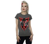 DC Comics Women's Batman v Superman Battle Cotton T-Shirt in Mid Grey | Size: XL DC Comics Mid Grey XL