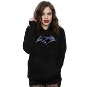 DC Comics Women's Batman v Superman Battle Silhouette Hoodie in Black | Size: Small DC Comics Black S