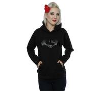 DC Comics Women's Batman v Superman Logo Print Hoodie in Black | Size: Medium DC Comics Black M