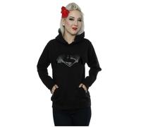 DC Comics Women's Batman v Superman Logo Print Hoodie in Black | Size: XS DC Comics Black XS