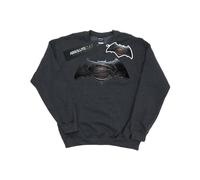 DC Comics Women's Batman v Superman Logo Sweatshirt in Dark Grey | Size: Medium DC Comics Dark Grey M