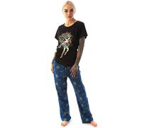 Short Sleeve Long Leg Pyjama Set DC Comics Black S
