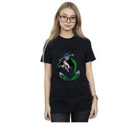 DC Comics Women's Catwoman Whip Cotton Boyfriend T-Shirt in Black | Size: 3XL DC Comics Black 3XL