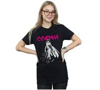 DC Comics Women's Catwoman Whip Cotton Boyfriend T-Shirt in Black | Size: Large DC Comics Black L