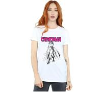 DC Comics Women's Catwoman Whip Cotton Boyfriend T-Shirt in White | Size: Large DC Comics White L