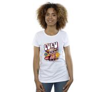 DC Comics Women's DC League Of Super-Pets Lulu Evil Genius Cotton T-Shirt in White | Size: 2XL DC Comics White 2XL
