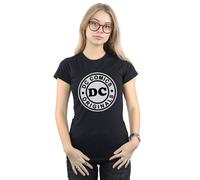 DC Comics Women's DC Originals Logo Cotton T-Shirt in Black | Size: Medium DC Comics Black M