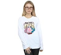 DC Comics Women's Harley Quinn Mad Love Sweatshirt White XX-Large