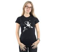 DC Comics Women's Harley Quinn Spot Cotton T-Shirt in Black | Size: Large DC Comics Black L