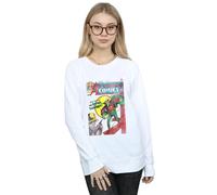 DC Comics Women's Justice League All American Comics Issue 16 Cover Sweatshirt in White | Size: 2XL DC Comics White 2XL