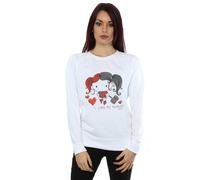 DC Comics Women's Justice League I Love My Puddin´ Sweatshirt in White | Size: Small DC Comics White S
