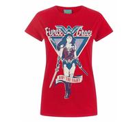 DC Comics Womens Red Wonder Woman Short Sleeved T-Shirt - XX-Large