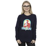 DC Comics Women's Shazam Buble Gum Frame Sweatshirt in Navy | Size: XL DC Comics Navy XL
