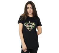 DC Comics Women's Supergirl My Mum My Hero Cotton Boyfriend T-Shirt in Black | Size: Medium DC Comics Black M