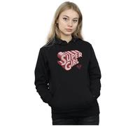 DC Comics Women's Supergirl Retro Logo Hoodie in Black | Size: Medium DC Comics Black M