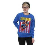DC Comics Women's Superman Flight Sweatshirt in Blue | Size: 2XL DC Comics Blue 2XL