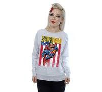 DC Comics Women's Superman Flight Sweatshirt in Grey | Size: Small DC Comics Grey S