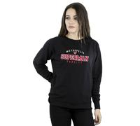DC Comics Women's Superman Metropolis Varsity Sweatshirt in Black | Size: Medium DC Comics Black M