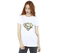 DC Comics Women's Superman My Mum My Hero Cotton Boyfriend T-Shirt in White | Size: 2XL DC Comics White 2XL