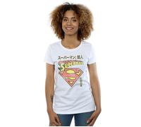 DC Comics Women's Superman Shield Cotton T-Shirt in White | Size: 2XL DC Comics White 2XL