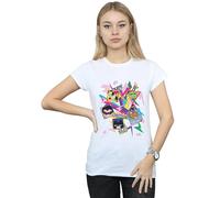 DC Comics Women's Teen Titans Go 80s Icons Cotton T-Shirt in White | Size: Medium DC Comics White M