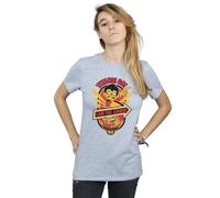 DC Comics Women's Teen Titans Go I Am The Leader Cotton Boyfriend T-Shirt in Grey | Size: Medium DC Comics Grey M