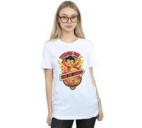 DC Comics Women's Teen Titans Go I Am The Leader Cotton Boyfriend T-Shirt in White | Size: Medium DC Comics White M