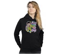 DC Comics Women's Teen Titans Go Knock Knock Hoodie in Black | Size: Small DC Comics Black S