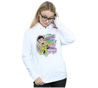 (XL, White) DC Comics Womens/Ladies Teen Titans Go Knock Knock Hoodie