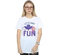 DC Comics Women's Teen Titans Go Let´s Have The Fun Cotton Boyfriend T-Shirt in White | Size: XL DC Comics White XL