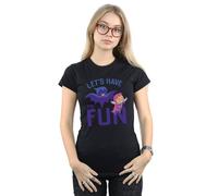 DC Comics Women's Teen Titans Go Let´s Have The Fun Cotton T-Shirt in Black | Size: 2XL DC Comics Black 2XL