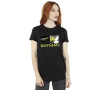 DC Comics Women's The Flash Batman Future To Past Cotton Boyfriend T-Shirt in Black | Size: 3XL DC Comics Black 3XL