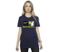 DC Comics Women's The Flash Batman Future To Past Cotton Boyfriend T-Shirt in Navy | Size: 2XL DC Comics Navy 2XL