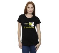 DC Comics Women's The Flash Batman Future To Past Cotton T-Shirt in Black | Size: Small DC Comics Black S