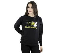DC Comics Women's The Flash Batman Future To Past Sweatshirt in Black | Size: Large DC Comics Black L