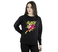 DC Comics Women's The Flash Running Sweatshirt in Black | Size: 2XL DC Comics Black 2XL