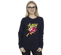 DC Comics Women's The Flash Running Sweatshirt in Navy | Size: 2XL DC Comics Navy 2XL