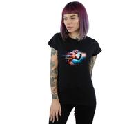 DC Comics Women's The Flash Sparks Cotton T-Shirt in Black | Size: 2XL DC Comics Black 2XL