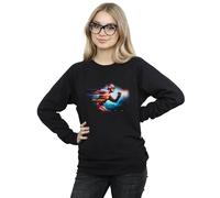 DC Comics Women's The Flash Sparks Sweatshirt in Black | Size: Small DC Comics Black S