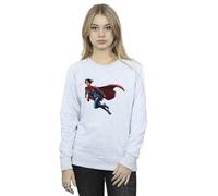 DC Comics Women's The Flash Supergirl Sweatshirt in Grey | Size: Medium DC Comics Grey M